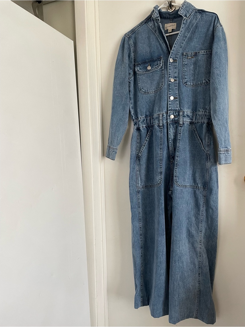 Universal Thread Blue Denim Utility Jumpsuit